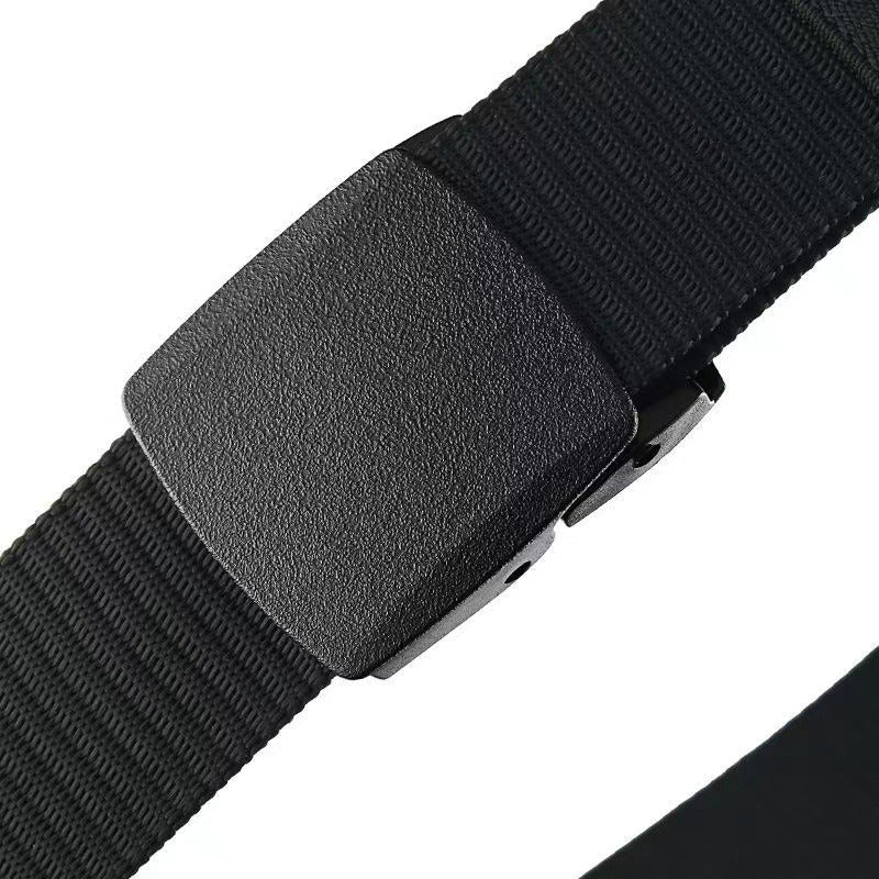 Nylon tactical belt for men's non-metallic outdoor sports belt, student military training canvas belt