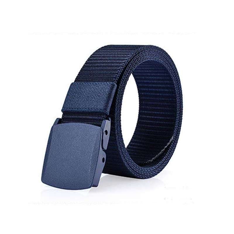 Nylon tactical belt for men's non-metallic outdoor sports belt, student military training canvas belt