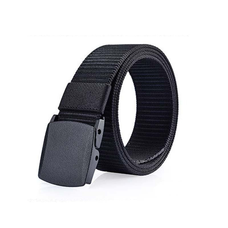 Nylon tactical belt for men's non-metallic outdoor sports belt, student military training canvas belt