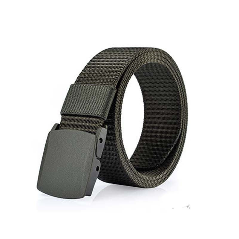 Nylon tactical belt for men's non-metallic outdoor sports belt, student military training canvas belt