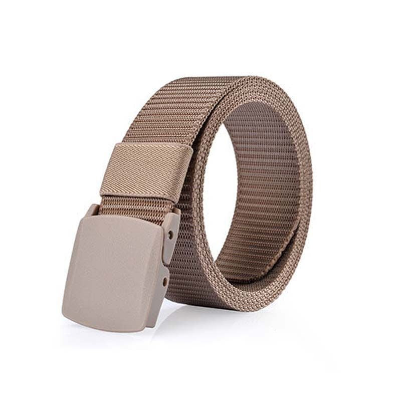 Nylon tactical belt for men's non-metallic outdoor sports belt, student military training canvas belt